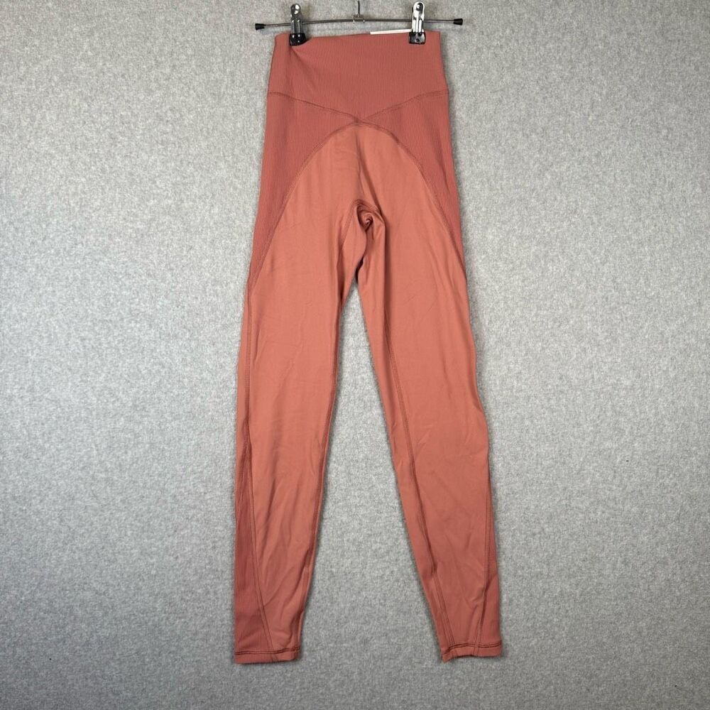 Offline by Aerie Womens Size XS High Waisted Leggings Terracotta Ribbed NWT